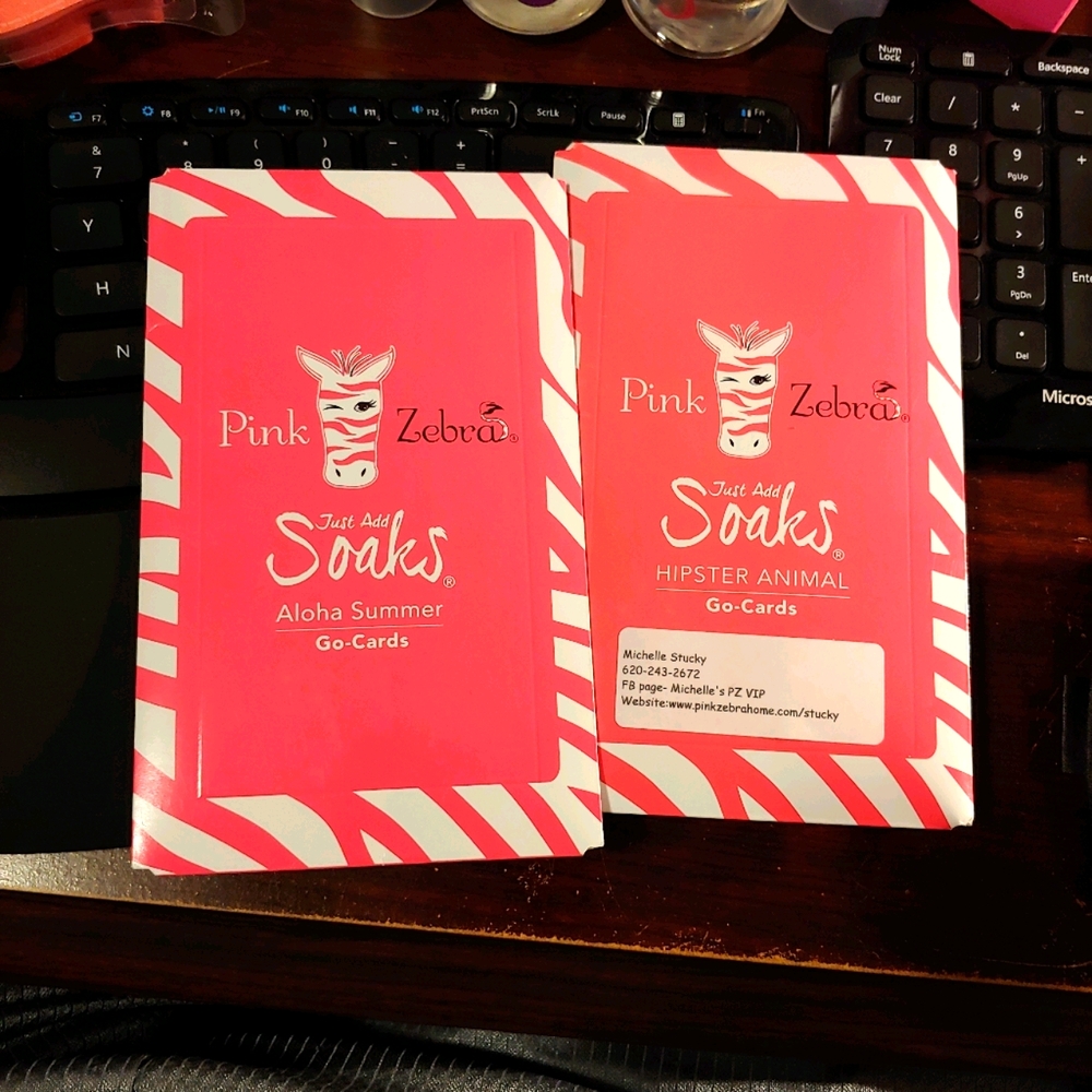 Pink Zebra Hipster Animal & Aloha Summer Go-Cards